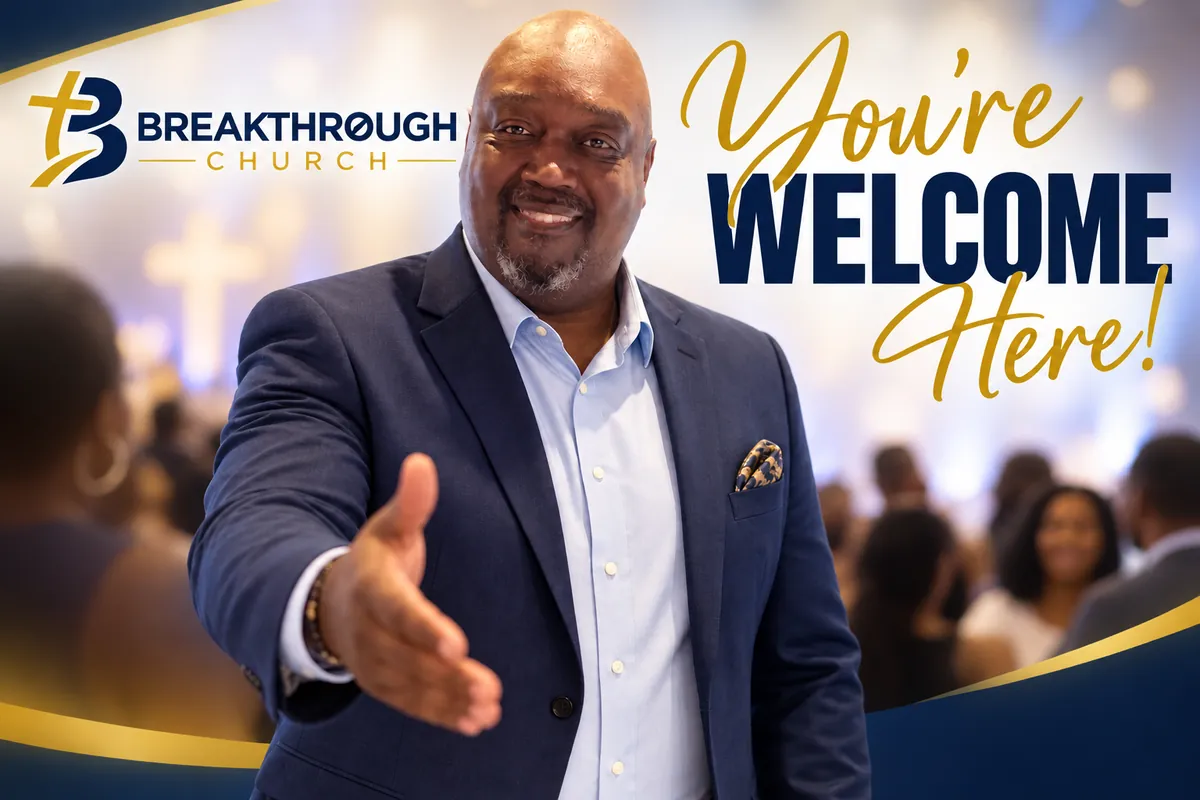 Bishop Roy F. Bright, Jr. extending a handshake of welcome